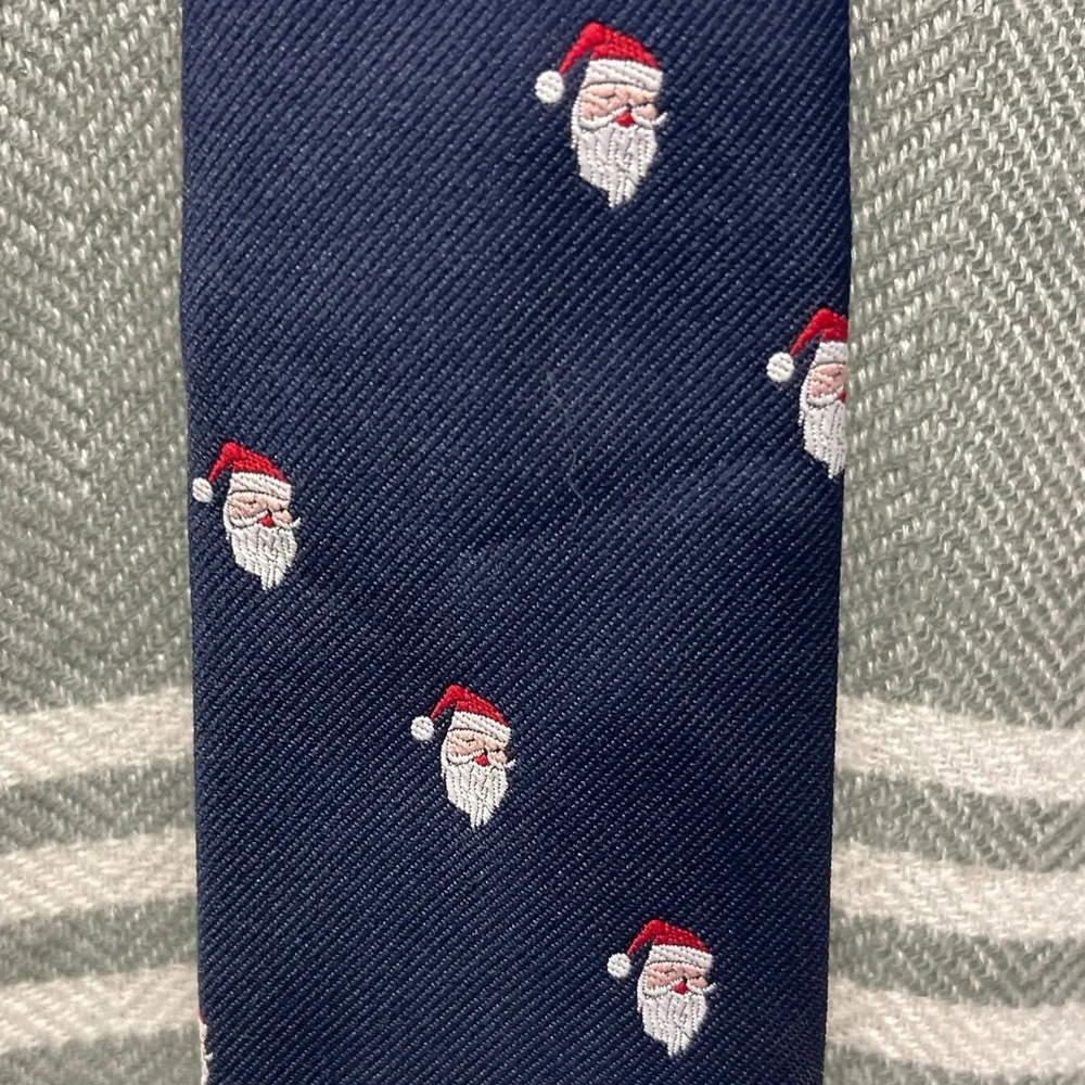 Cape Cod Vintage Blue Santa Clause‎ Tie